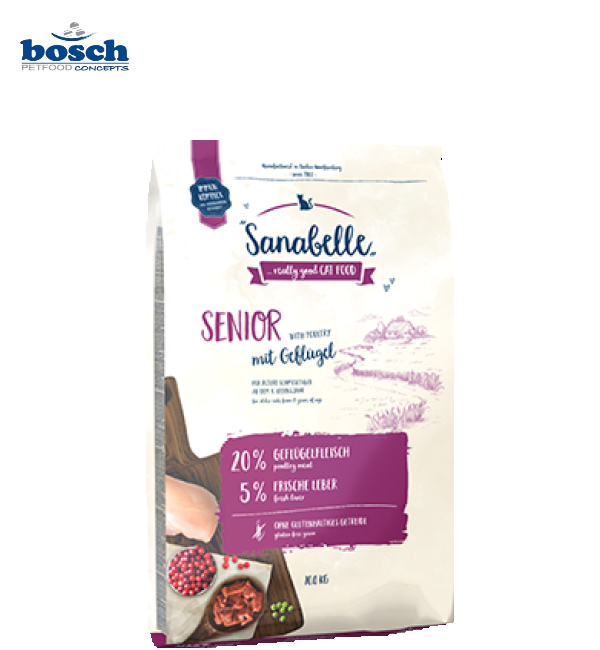 Сухой корм для пожилых кошек Bosch Sanabelle Senior сбалансированный корм для стареющих кошек 