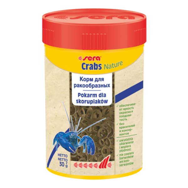 Корм таблетки для всех ракообразных SERA Crabs Natural 100 мл 30 г (556)
