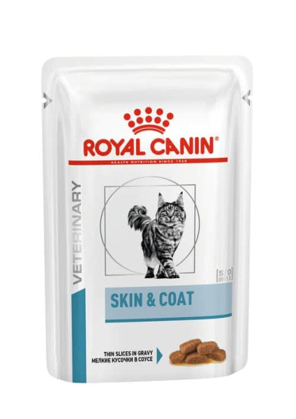 Еда для кота Влажный корм для кошек Royal Canin Skin & Coat Formula