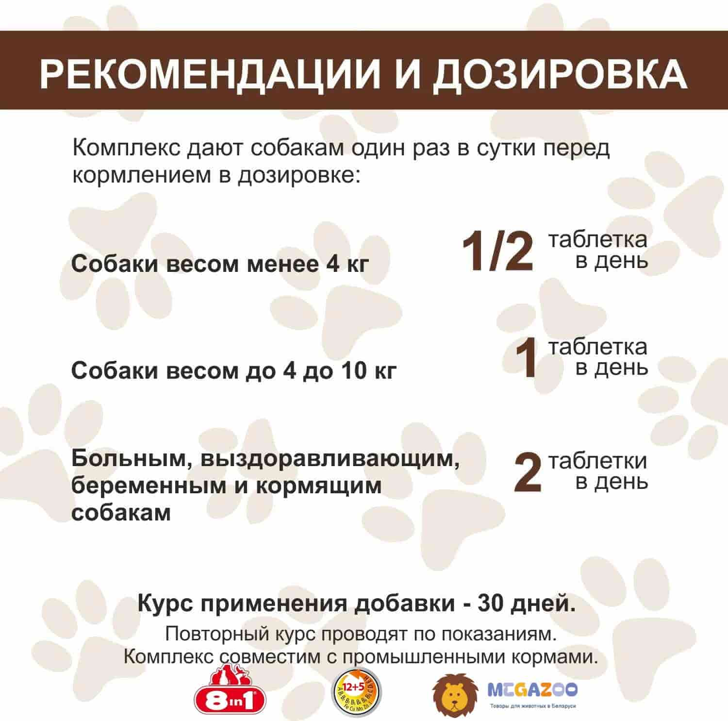 Кормовая добавка для собак мелких пород 8in1 Excel Multi Vitamin Small Breed