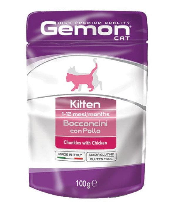 Еда для котят Gemon Kitten (цыпленок)
