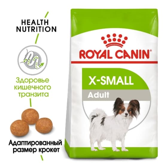 Еда для маленьких собак Сухой корм для собак Royal Canin X-Small Adult