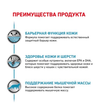 Сухой корм для кошек Royal Canin Skin & Coat ветеринарный корм для кожи и шерсти у кошек 