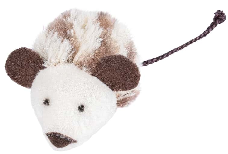 FANCY PETS Мягкая игрушка для кошек с пищалкой Мышь