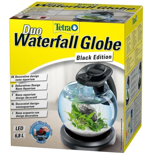 Интерьерный аквариум Tetra Duo Waterf Globe LED bk 6,8L 2 MK (черный)