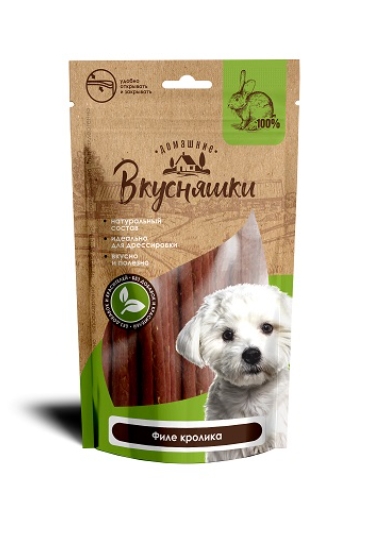 Домашние Вкусняшки Филе кролика 55 г