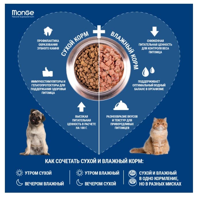 Каталог Сухой корм для щенков Monge Daily Line Medium Puppy & Junior (курица и рис) для собак