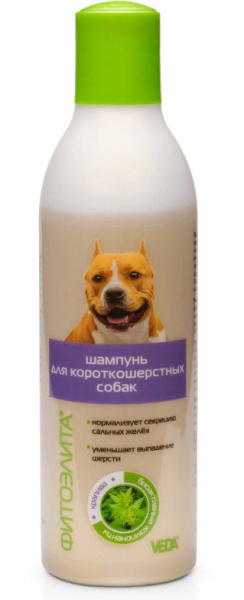 Фитоэлита шампунь для короткошерстных собак