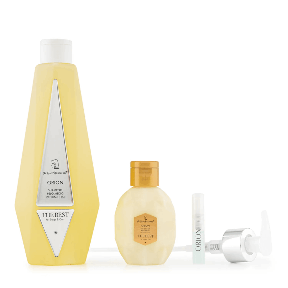 ISB The Best line Набор Orion шампунь для средней шерсти 550 мл, кондиционер 120 мл + парфюм 2 мл