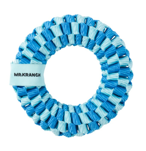 Mr.Kranch Игрушка для собак Плетеное кольцо, голубое