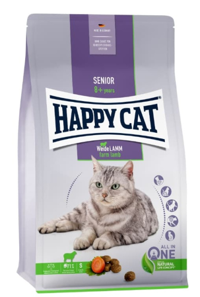 Сухой корм для кошек Happy Cat Senior WeideLamm (ягненок)