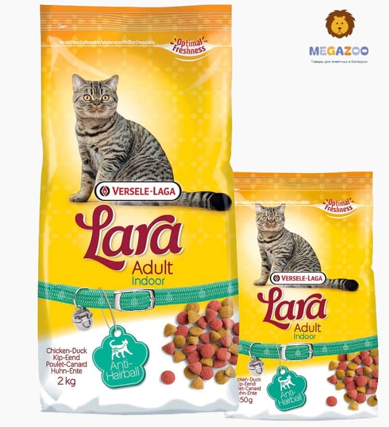 Сухой рацион для кошек LARA Indoor (курица)