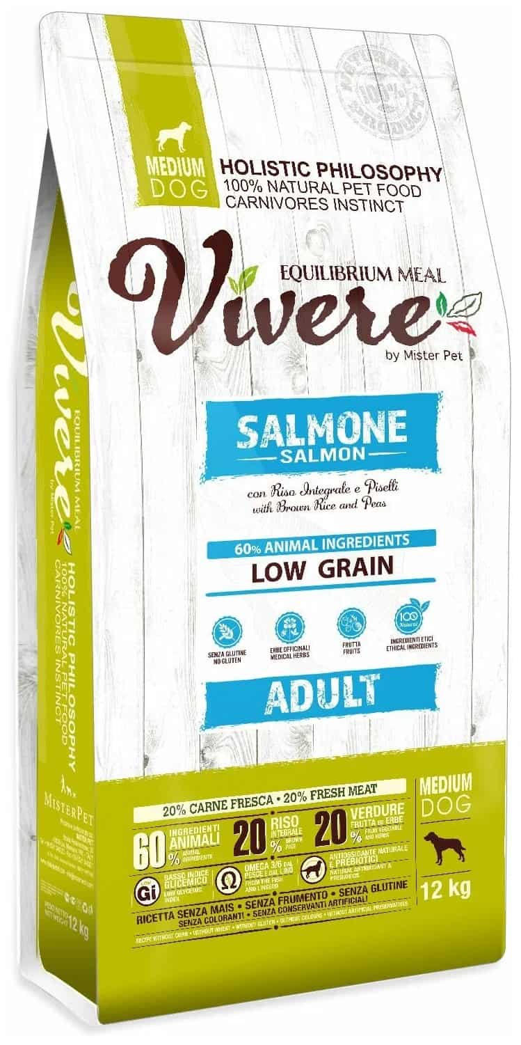 Собачий корм для средних пород Vivere Dog Adult Medium (лосось)