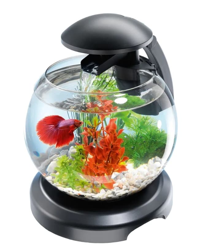 Аквариум с фильтром и водопадом Tetra Cascade Globe Glas Aquarium 6.8 л (черный)