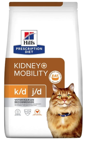 Сухой корм для кошек Hill's Prescription Diet k/d, Mobility Kidney, Joint Care (курица)