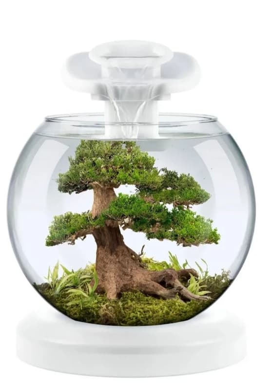 Интерьерный аквариум Tetra Duo Waterf Globe LED bk 6,8L 2 MK (белый)