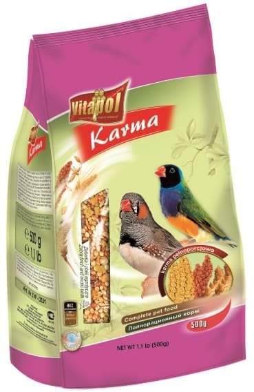 Корм для зебровой амадины и экзотических птиц Vitapol "Karma"