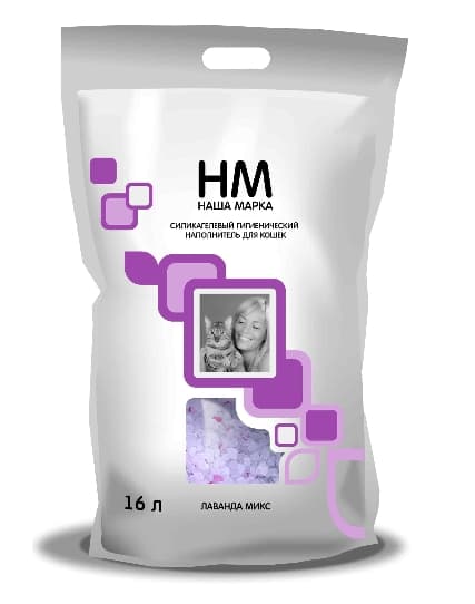 Наша Марка силикагелевый наполнитель (лаванда)