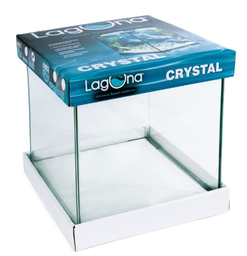 Аквариум "Crystal" 6001S 15 л, серебро, 250*250*250 мм (73514002)