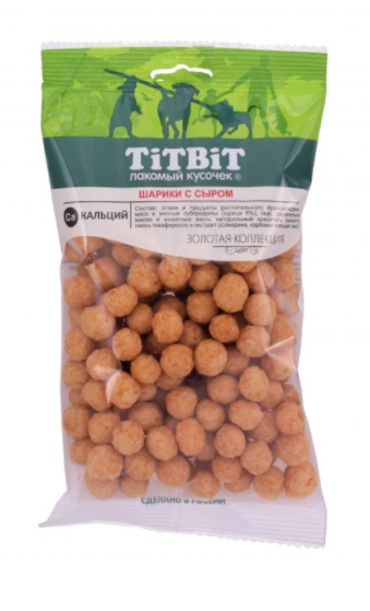 Шарики с сыром "TiTBiT" "Золотая коллекция" 95 г (018835)