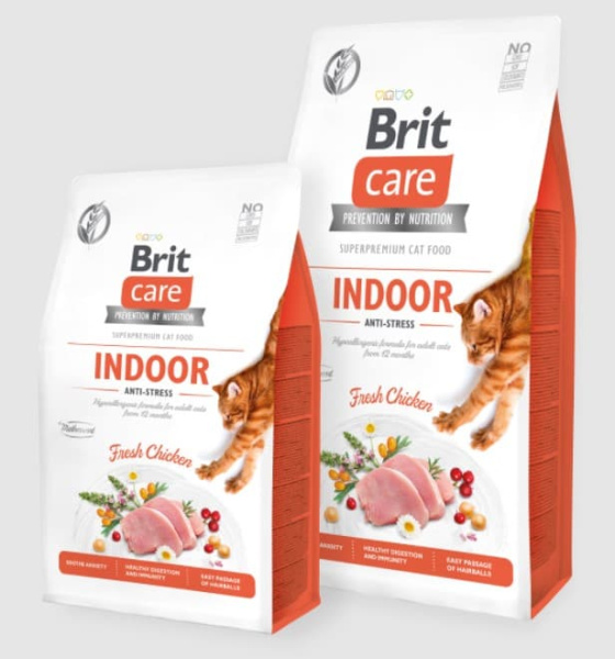 Brit Care Cat Grain-Free INDOOR ANTI-STRESS для кошек 