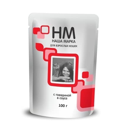 Пресервы для кошек Наша Марка с говядиной 