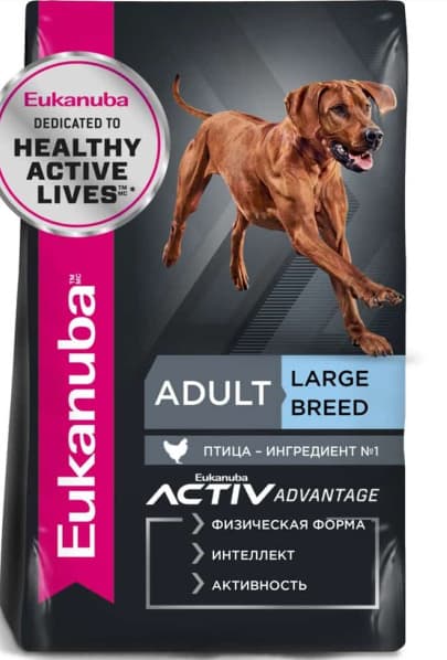 Питание для крупных пород собак Сухой корм для собак Eukanuba Adult Large Breed (птица)