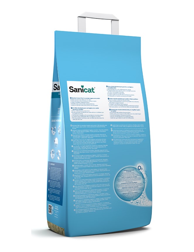 Наполнитель для кота минеральный Sanicat Classic Marseille soap (аромат марсельского мыла)