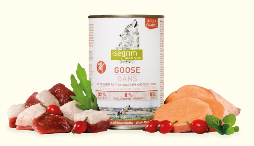 Консервированный корм для собак Консервы для собак Isegrim PRAIRIE Goose (гусь, батат)