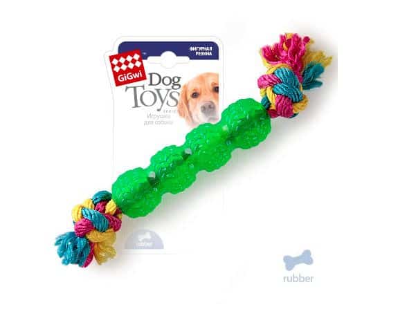 Игрушка для собак "GiGwi" "Палка с веревками" (75248)