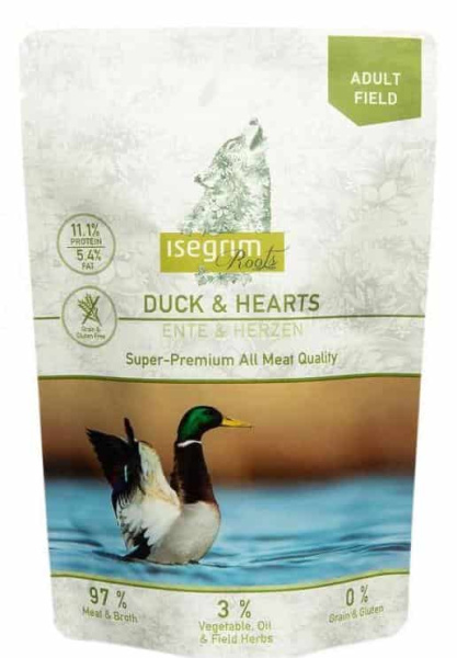 Пресервы для собак Влажный корм для собак Isegrim Roots (утка)