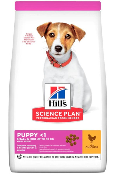 Каталог Сухой корм для щенков мелких пород Hill's Science Plan Puppy Small & Mini (курица) для собак