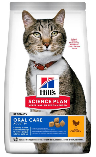 Сухой корм для кошек Hill's Science Plan Oral Care (курица)