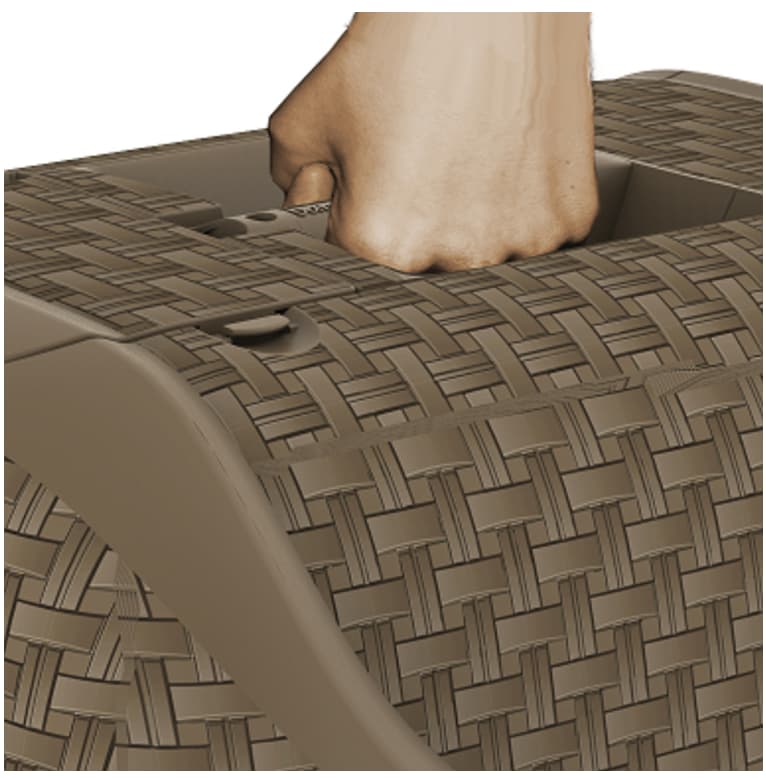 Био-туалет для кошек BAMA PET PRIVE, коричневый