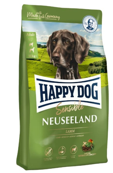Каталог Сухой корм для собак HAPPY DOG Supreme Sensible Neuseeland (ягненок) для собак