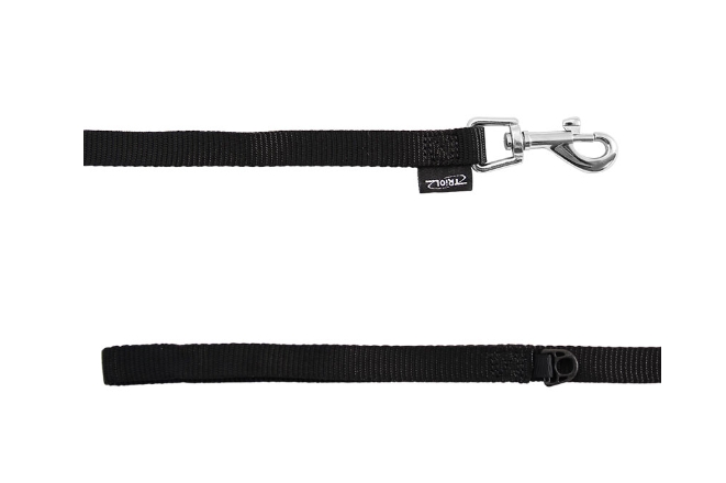 Поводок нейлоновый для собак "Стандарт" (черный)