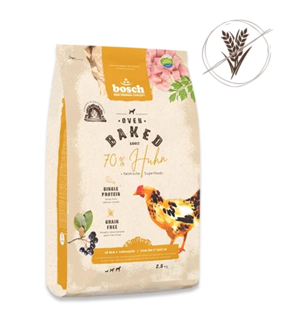 Каталог Сухой корм для собак Bosch Oven Baked (курица) для собак