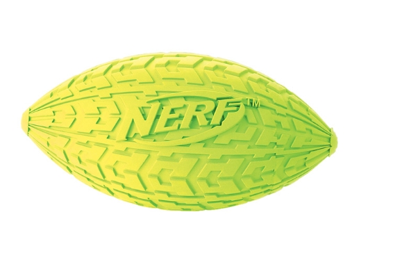 НЁРФ Мяч д/регби резиновый пищащий 10 см