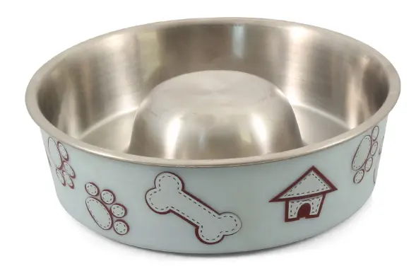 Миска металлическая "Домик" Slow feed TRIOL