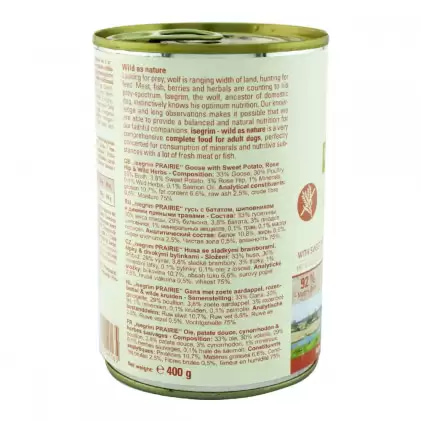 Консервированный корм для собак Консервы для собак Isegrim PRAIRIE Goose (гусь, батат)