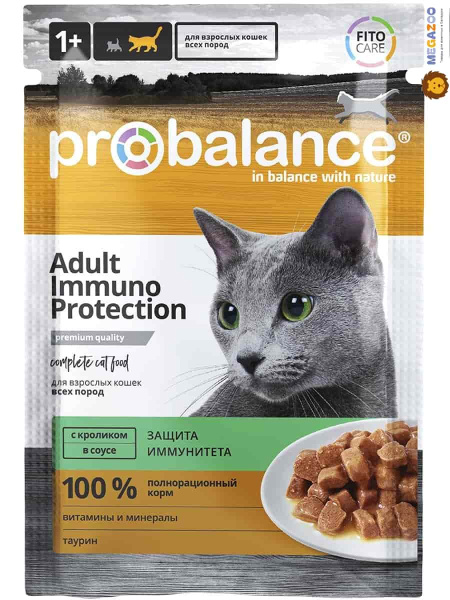 Консервированный корм для кошек ProBalance Immuno Protection Cat (кролик в соусе)
