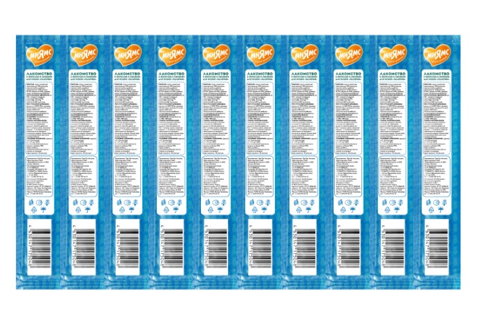 Лакомство Мнямс лакомые палочки 13,5 см для кошек с форелью и лососем