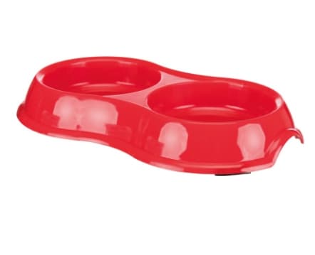 Миска для кошек двойная 2х0.2 л/диам.11 см "TRIXIE" (24985)