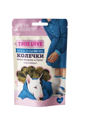 КОЛЕЧКИ мясо ягненка и батат Green Qzin TRUE LOVE 50 гр (734246)