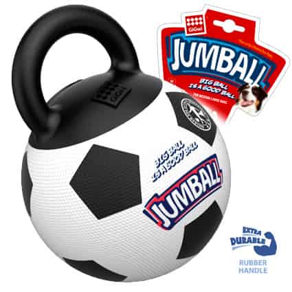 Игрушка для собак "GiGwi" "Мяч с захватом" с ручкой "Джамбол" (75365)