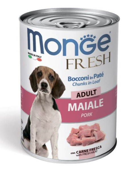Консервы для собак Monge Fresh Dog Adult Pork (свинина)