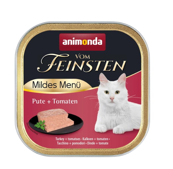 Питание для кота Влажный корм для кошек Animonda Vom Feinsten Mildes Menu (индейка с томатами) 100 гр