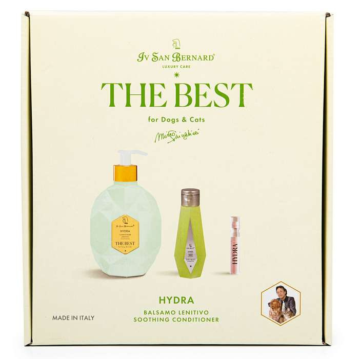 ISB The Best Набор Hydra кондиционер против раздражений и перхоти 500мл, шампунь 120мл + парфюм 2мл