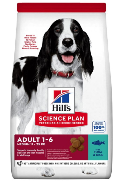 Каталог Сухой корм для собак Hill's Science Plan Adult Medium (тунец) для собак