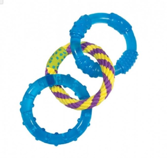 Игрушка для собак "Petstages" "Orka Dental Links" в виде трех колец 26.5 см (239)